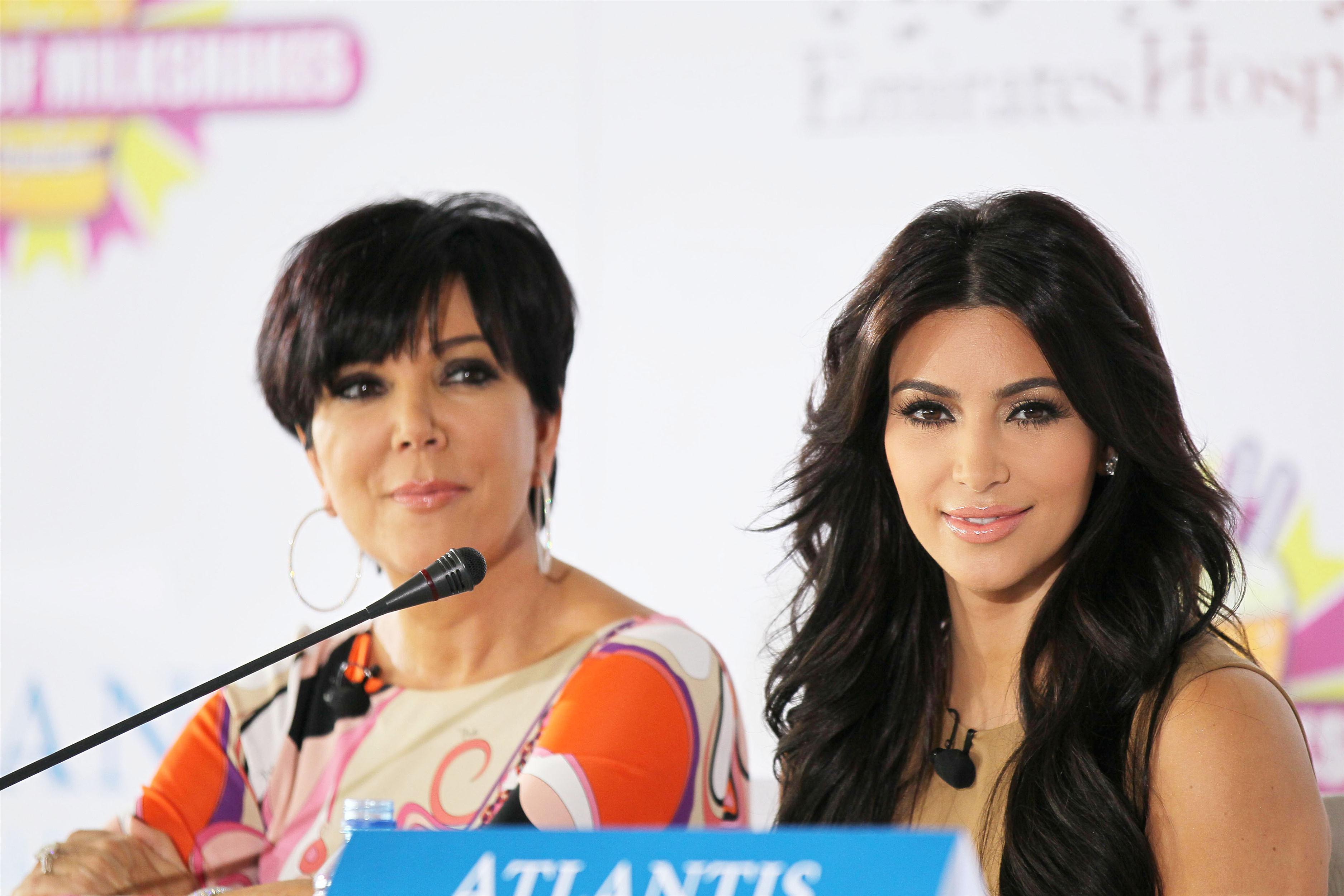 Kim Kardashian and Kris Jenner at the press conference for the launch of Millions Of Milkshakes | Picture 101723